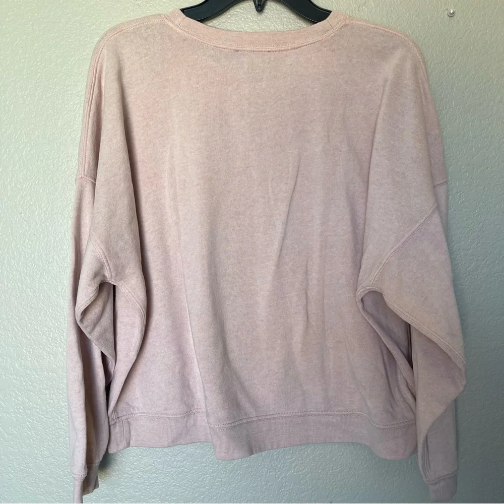 J.Crew Fleece cropped sweatshirt SZ XL