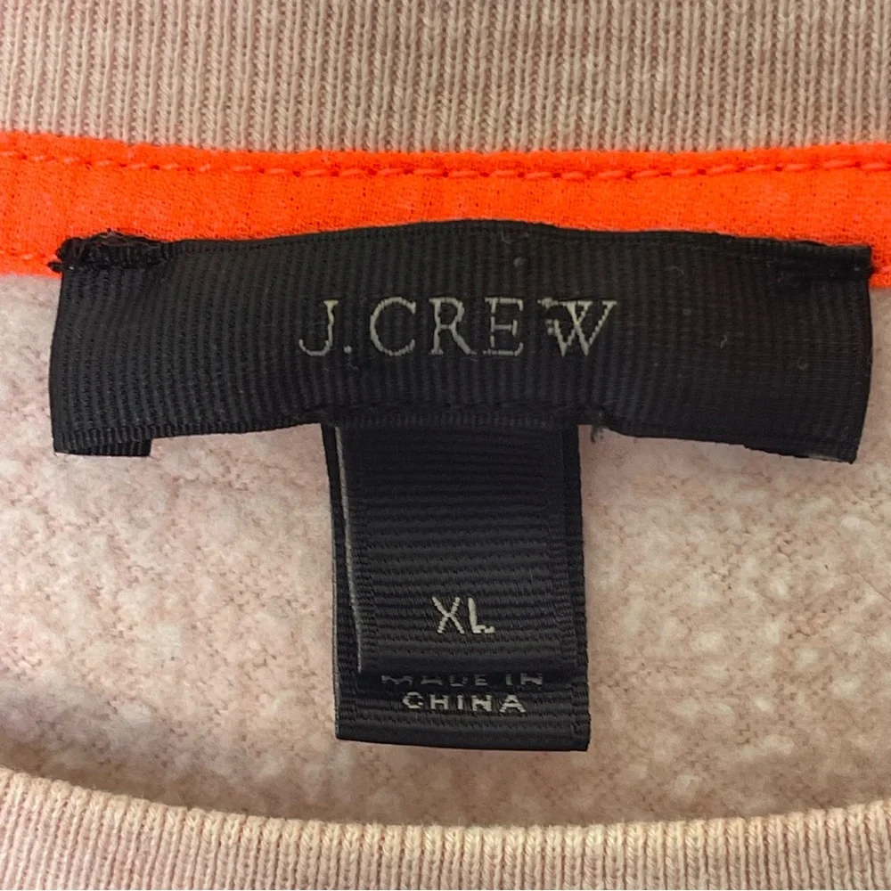 J.Crew Fleece cropped sweatshirt SZ XL