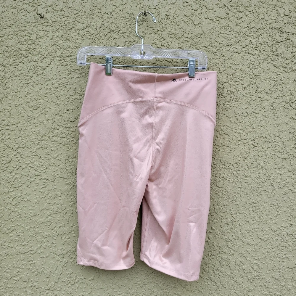 NWT Adidas Stella McCartney Shiny Cycling Biker Shorts Tights Copper