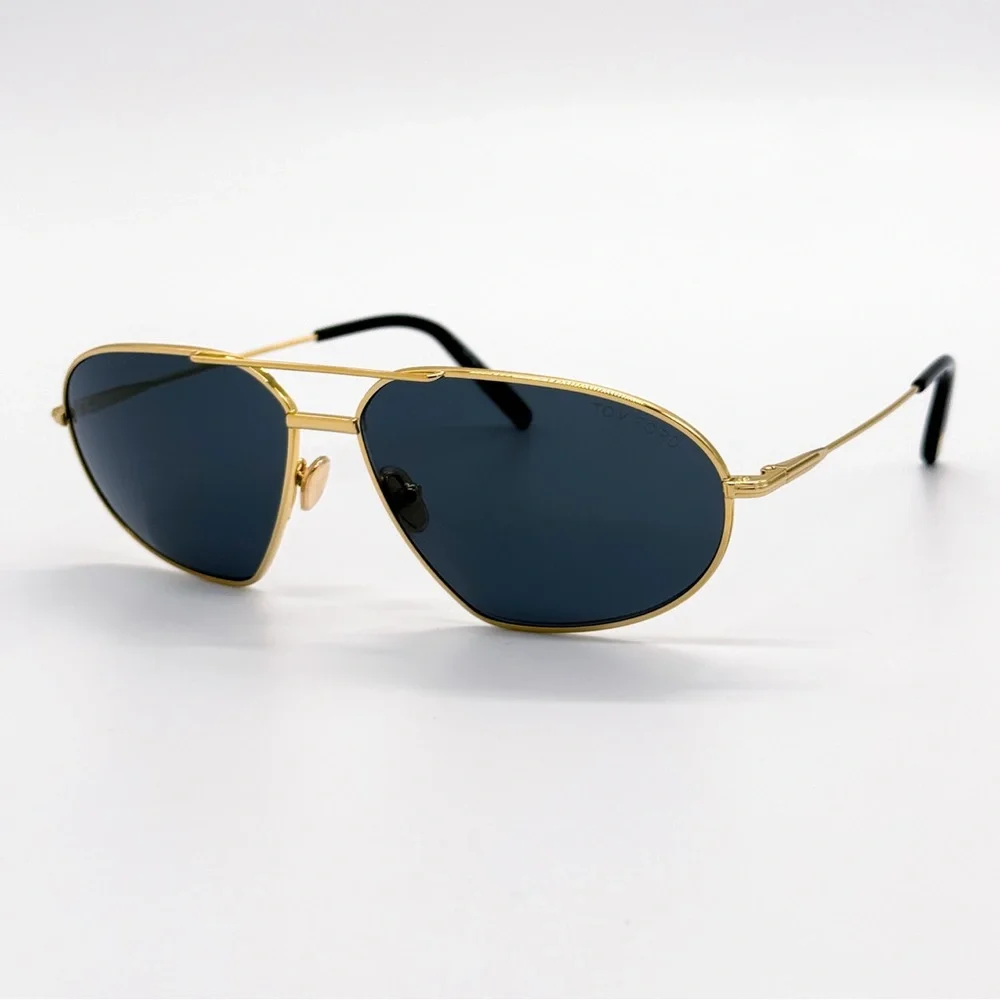 NEW TOM FORD BRADFORD TF771 30A UNISEX SUNGLASSES FT0771/S GOLD GREY EYEWEAR