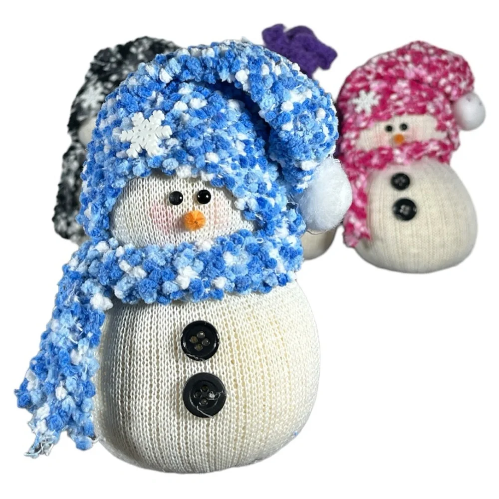 HANDMADE Single Sock Beanie Snowman (Please choose 1 or bundle)