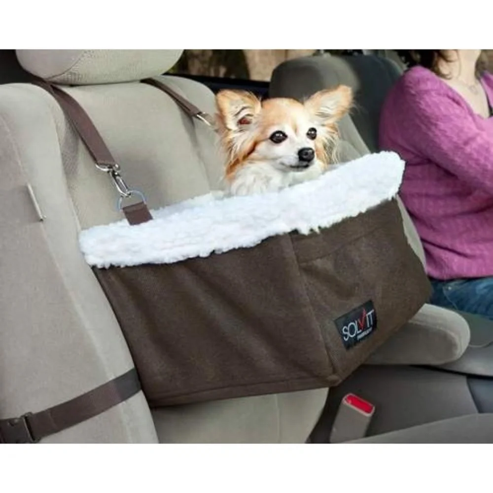 NEW IN BOX Pet Safe Happy Ride Dog Booster Seat- Medium-- for dogs up to 12 lbs.