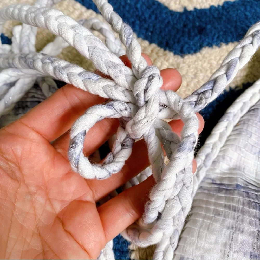 🐚 LOVE SHACK FANCY PURPLE WHITE SILVER BRIAR DRESS IN MISTY SEA!