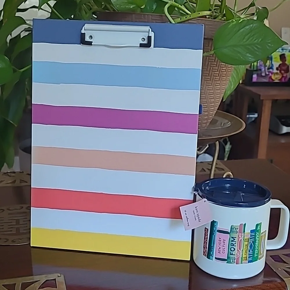 Kate Spade Clipboard & Coffee Mug