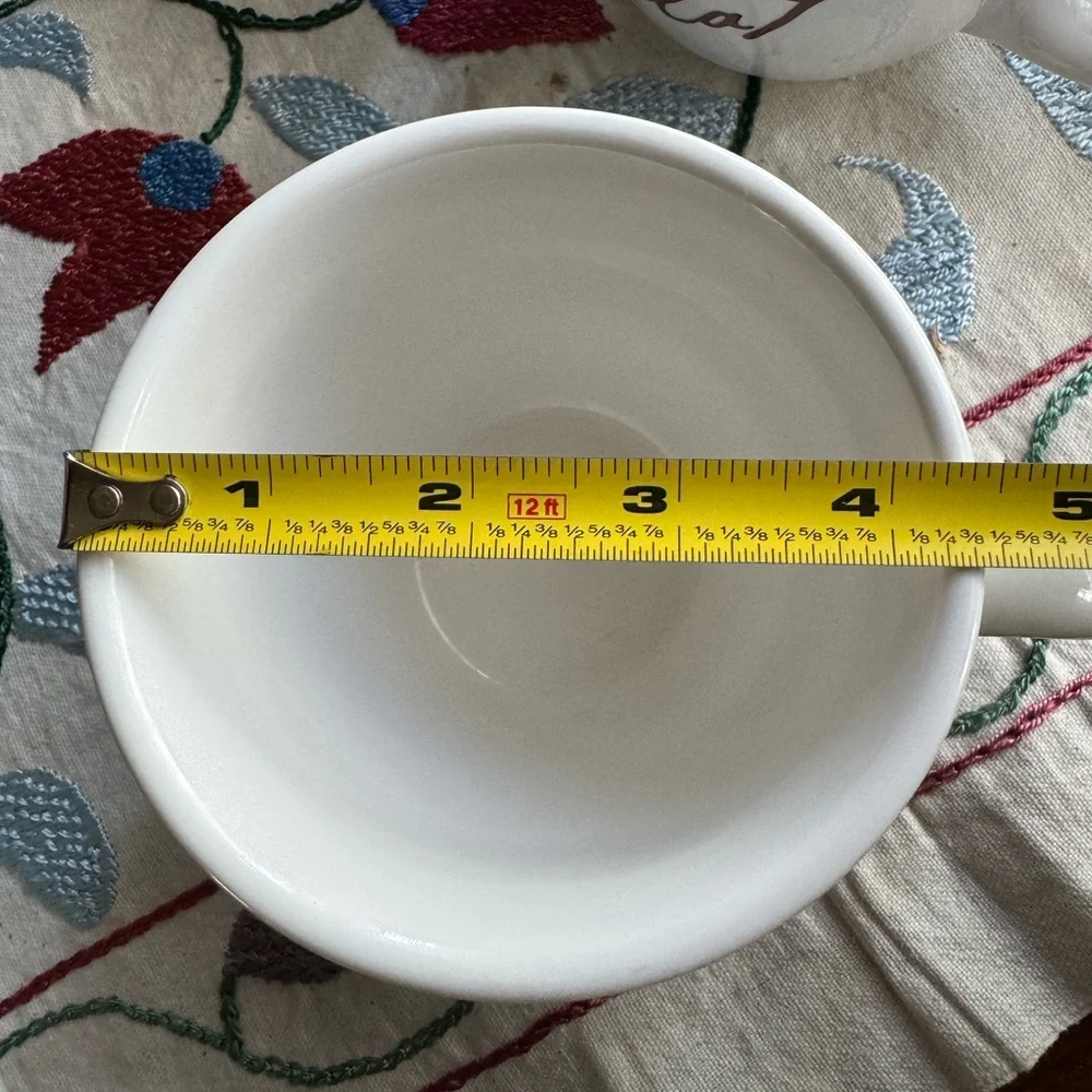 Crate & Barrel Chocolat 18oz Mugs & 8” Plates (Set of 1 Mug & 1 Plate per order)