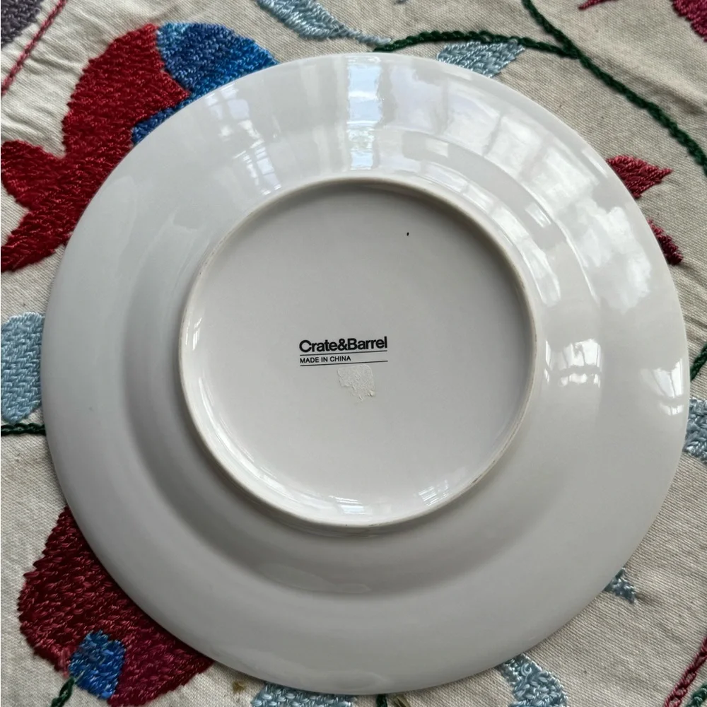 Crate & Barrel Chocolat 18oz Mugs & 8” Plates (Set of 1 Mug & 1 Plate per order)