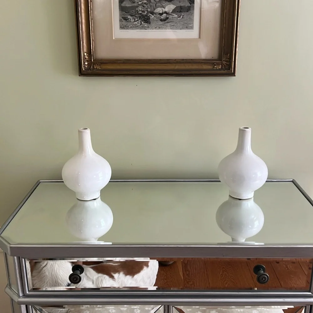 Set of two West Elm vases