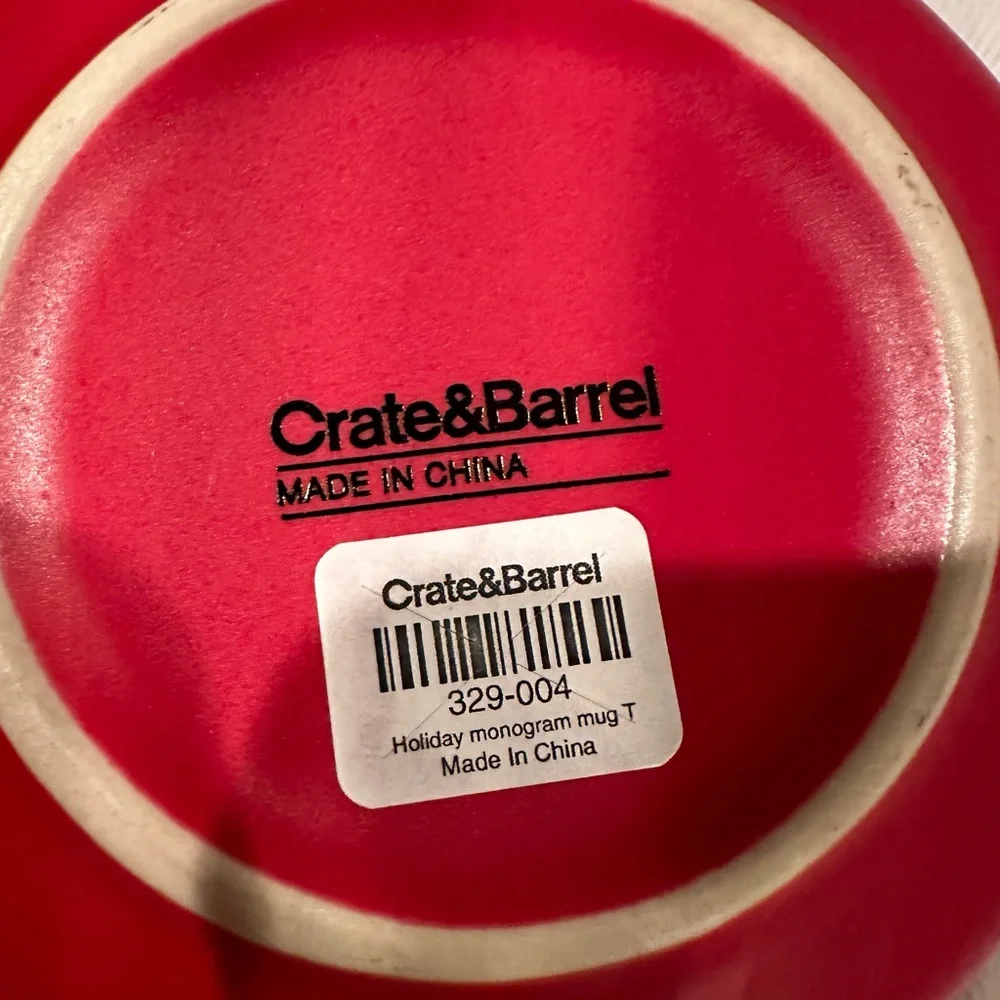 Crate&Barrel this monogrammed