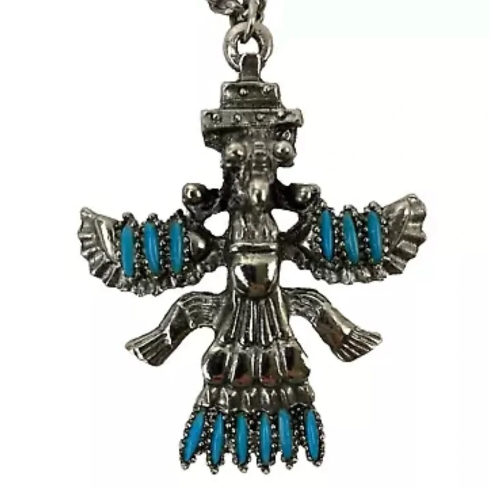 Vintage Southwestern Faux Turquoise Necklace
