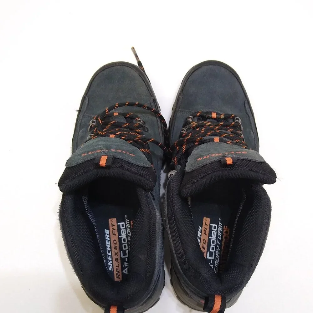 Skechers Relment Pelmo Relaxed Fit Men's 7M Lace Up Waterproof Hiking Boot 64869
