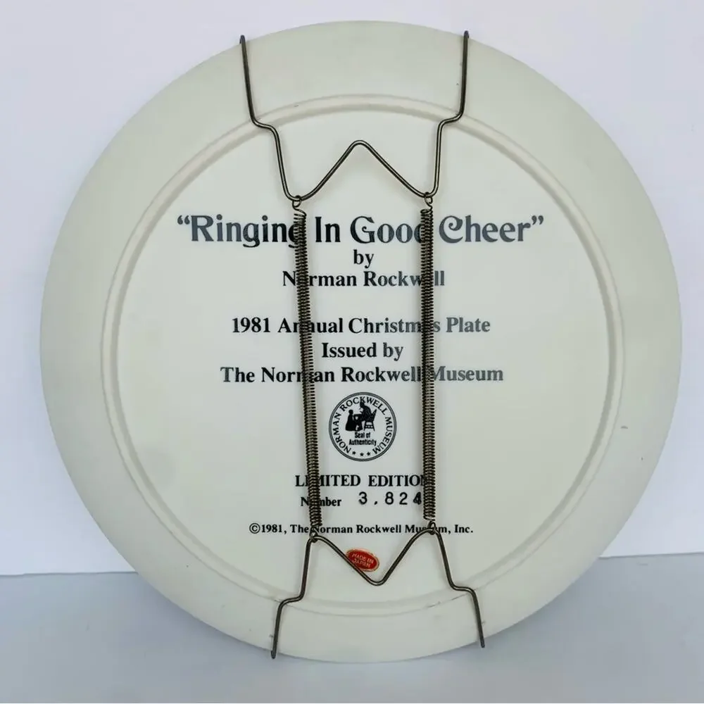 1981 Norman Rockwell Santa Art Plate
