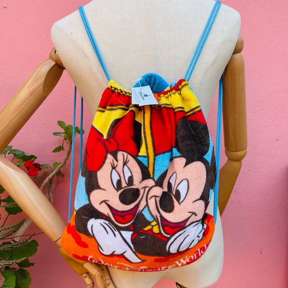 New vintage Walt Disney World Towel Backpack