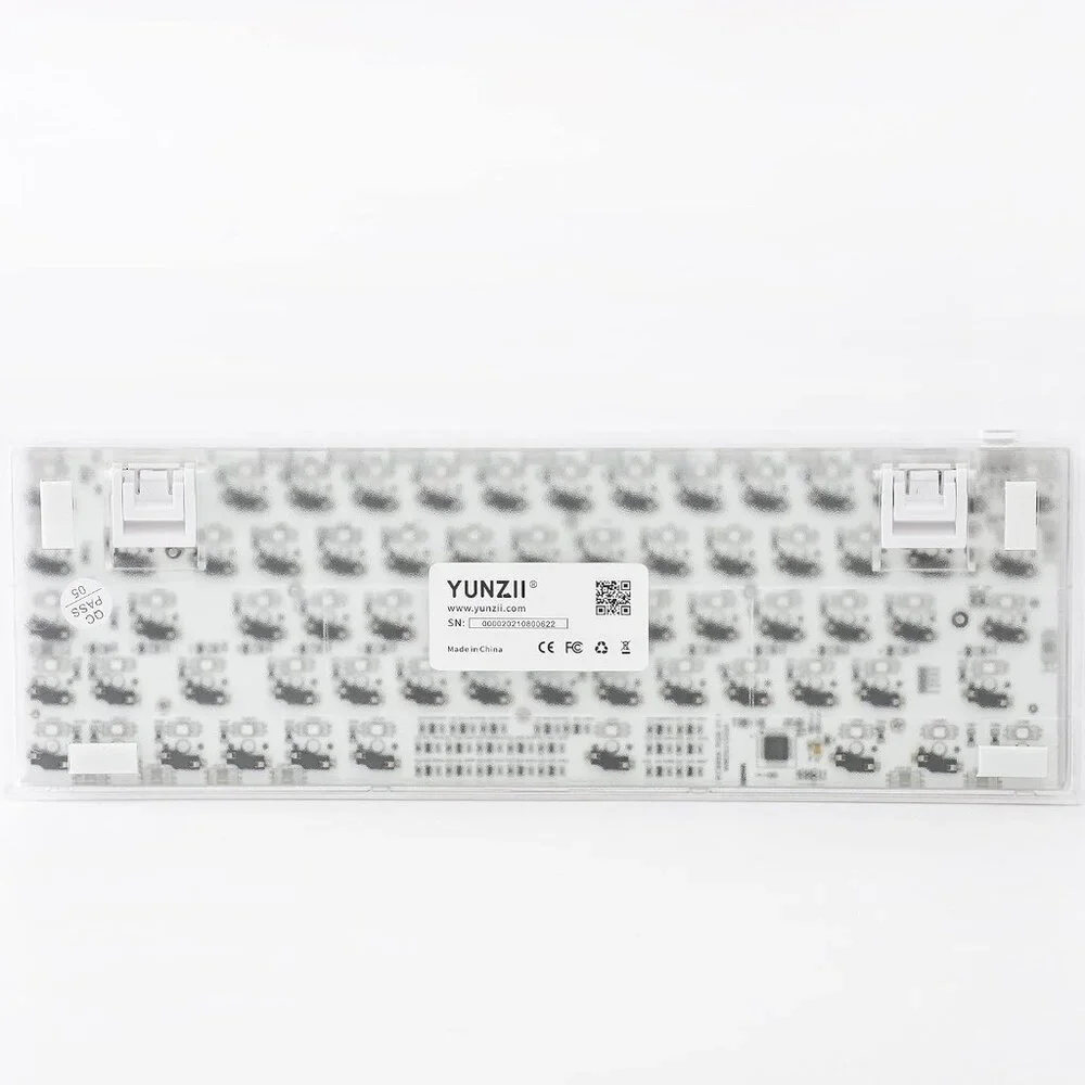 YUNZII KC68 Hot Swappable Mechanical Keyboard 68-Key Gaming Keyboard with Transl