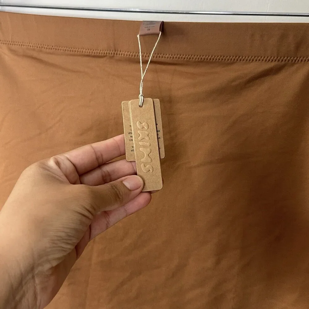 NWT Skims Womens 3X Swim Wear Tube Skirt Coverup (SW-SKT-0800) Almond Brown
