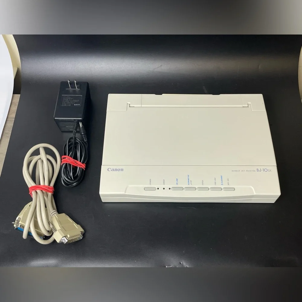 Canon BJ-10sx Bubble Jet Printer Retro Device Vintage Electronic