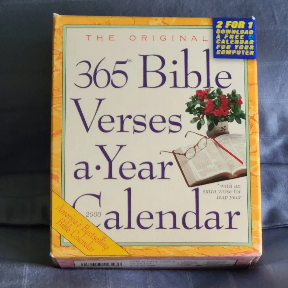 365 Bible Verses a Year Calendar 2000 - Same as 2028