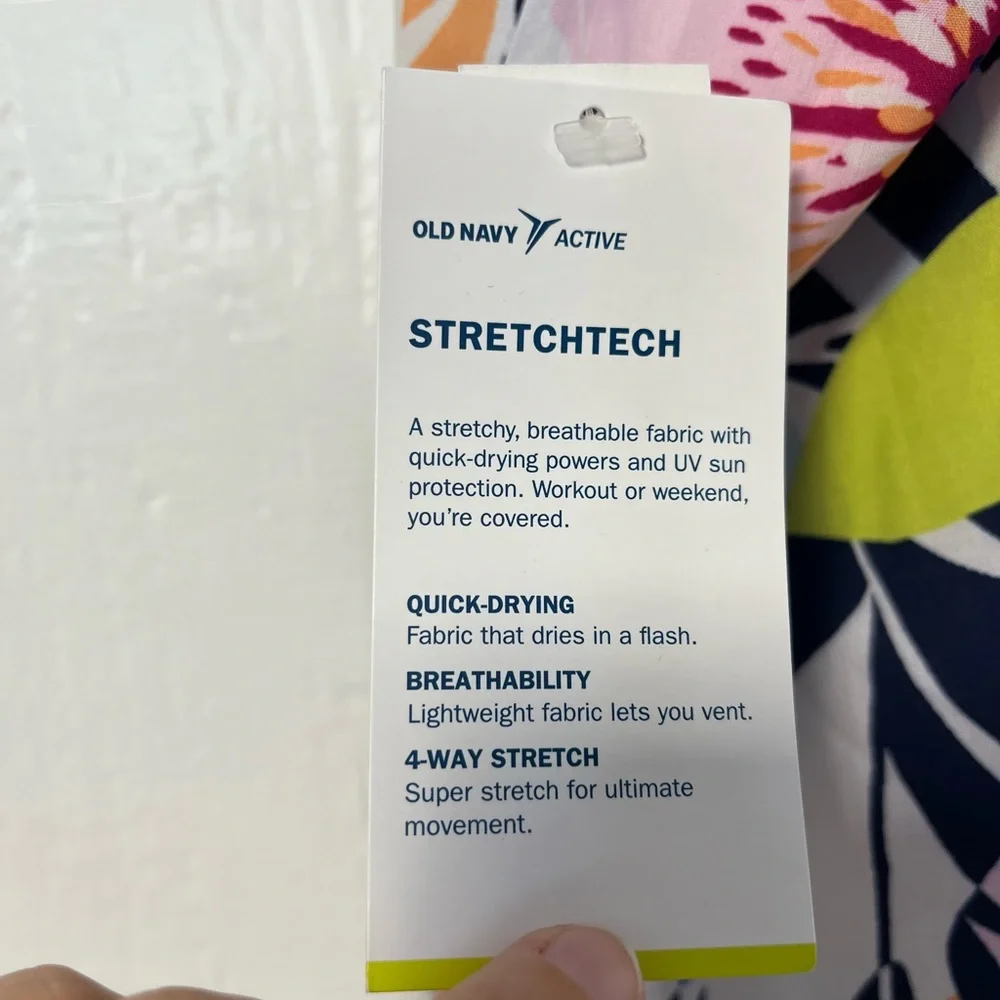 NWT Old Navy Active  Girls Floral Stretchtech tanks size Xl 14/16