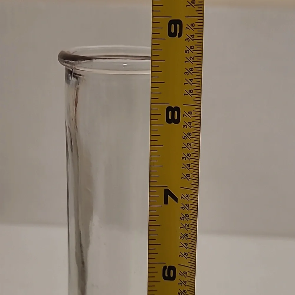 Vintage Clear and Pink Vase