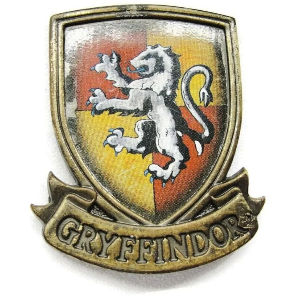 Gryffindor Lion Shield Money? Clip Stainless Steel Wallet Credit Red & Yellow