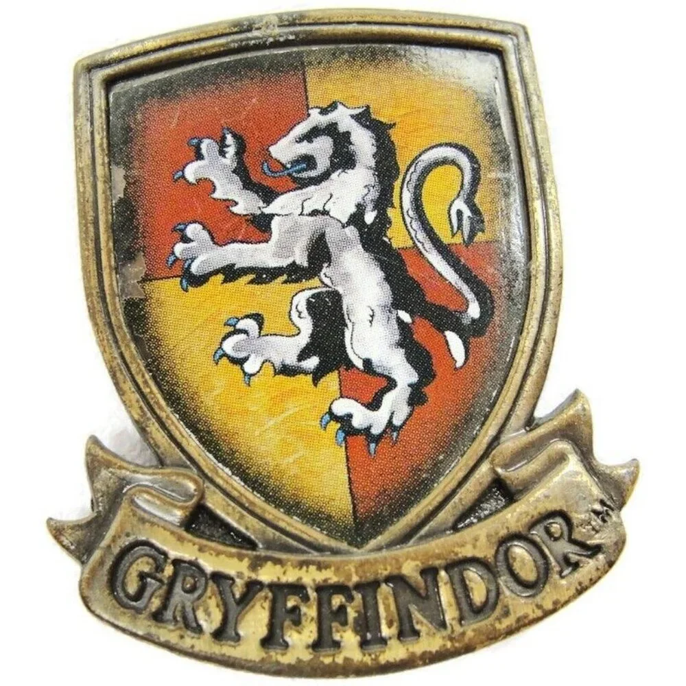Gryffindor Lion Shield Money? Clip Stainless Steel Wallet Credit Red & Yellow