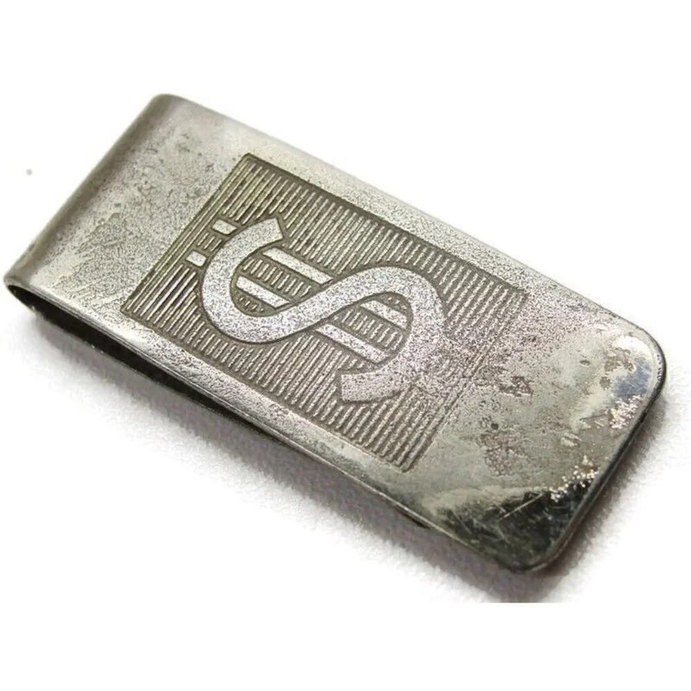 Dollar $ Sign Money Clip Stainless Steel Wallet Credit Card Cash Vintage Wear