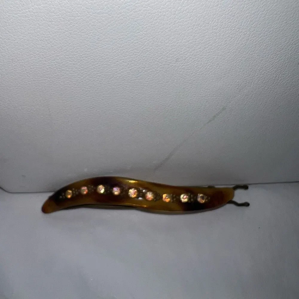 Vintage barrette made inlay