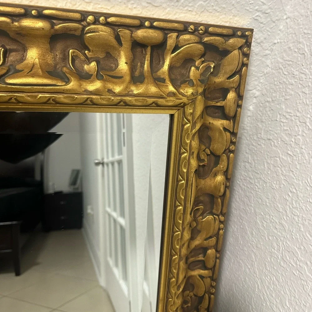 New gold wall mirror
