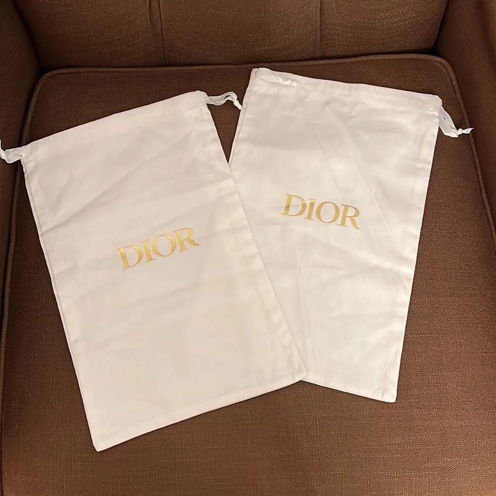 Dior White shoe Bags