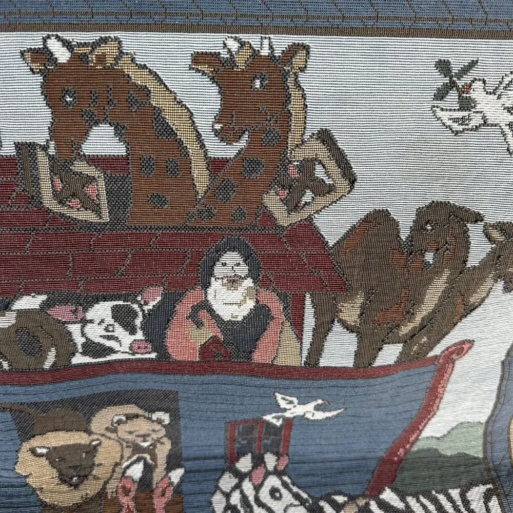 Wall Tapestry Noah's Ark And They Came Two by Two Nursery Child Room