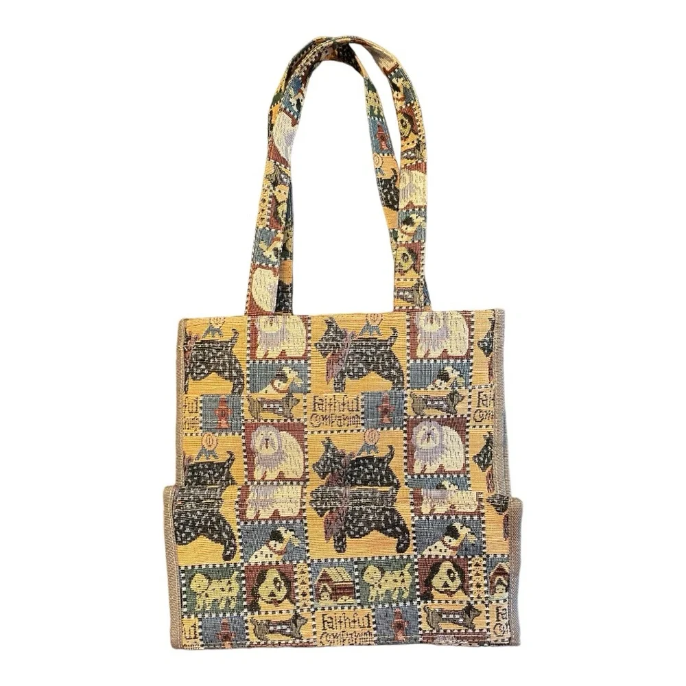 Canvas / Tapestry Tote “Faithful Companion”. Excellent Condition, barely used