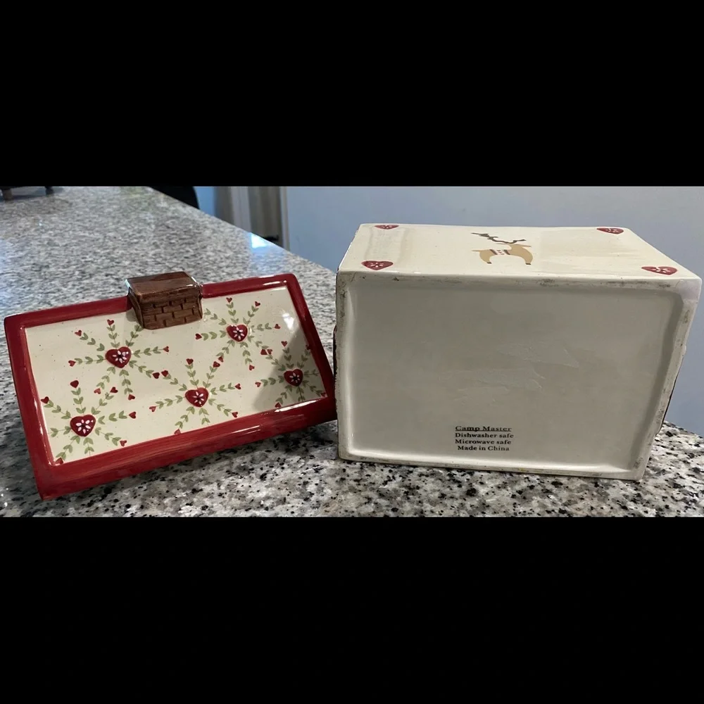 •Vintage•Camp Master Holiday Food Storage/Cookie Jar