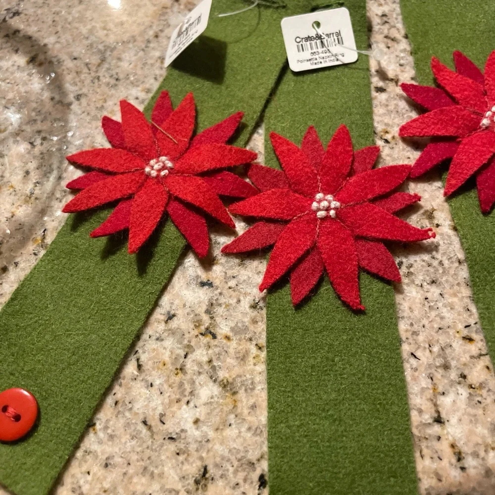Crate & Barrel Napkin Ring Holders (8)