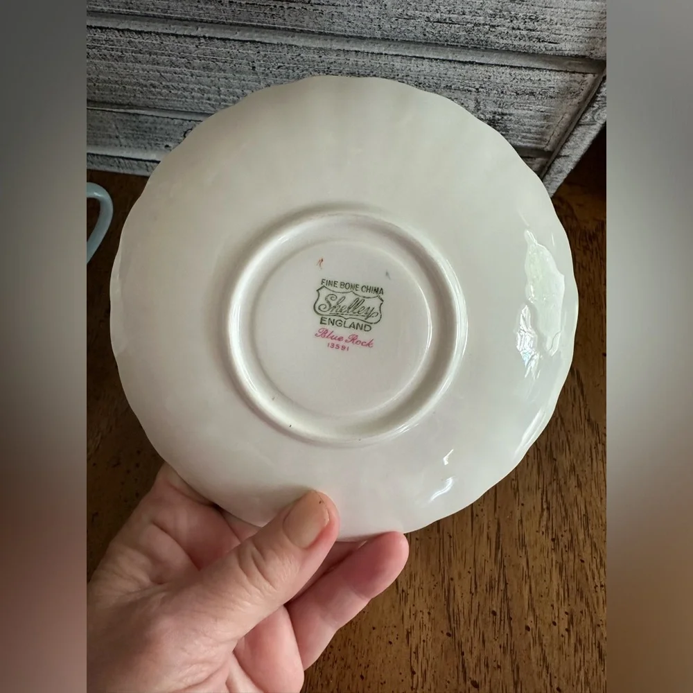 Vintage Rare Shelley English Bone China tea cup and saucer Excellent condition