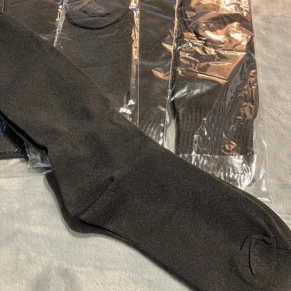 Unisex Athletic Knee High Socks by Xiong Bang Black Size Large