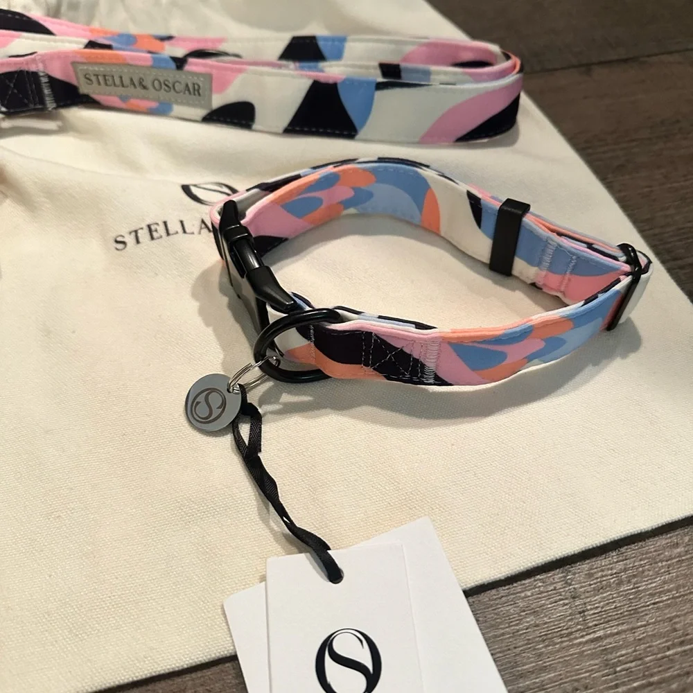NWT Stella & Oscar set Rain Jacket, collar, and leash. Comes with dust bag