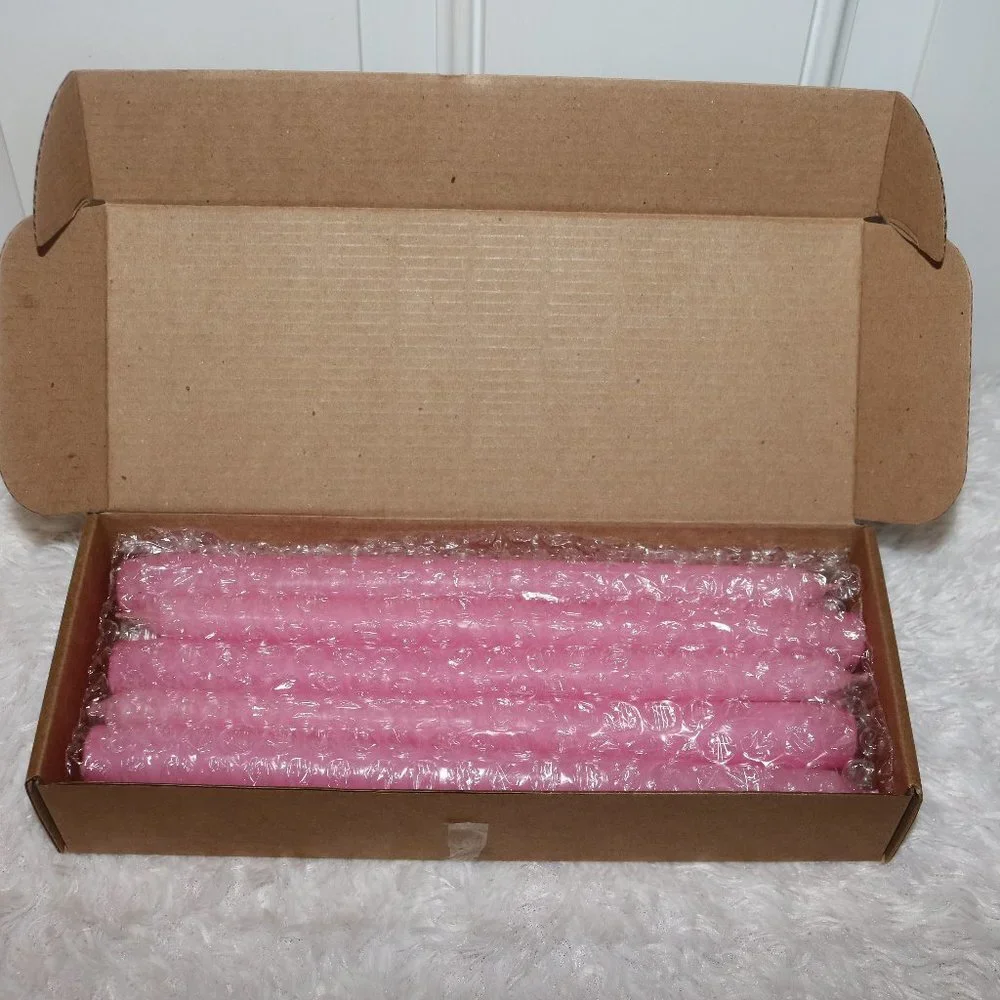 COPY - Melt Candle Company set of 10 pink dinner taper candles