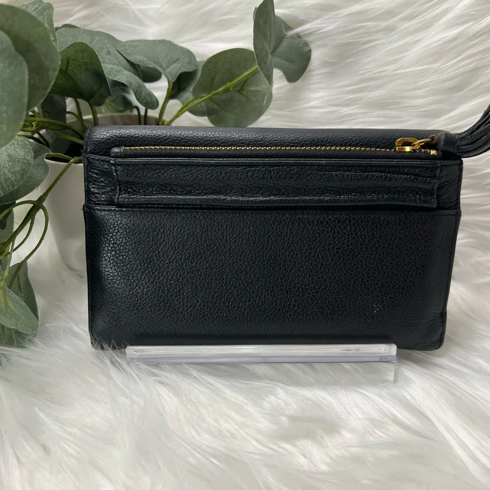 FOSSIL Black Leather 2017 Belt Bag and card holder