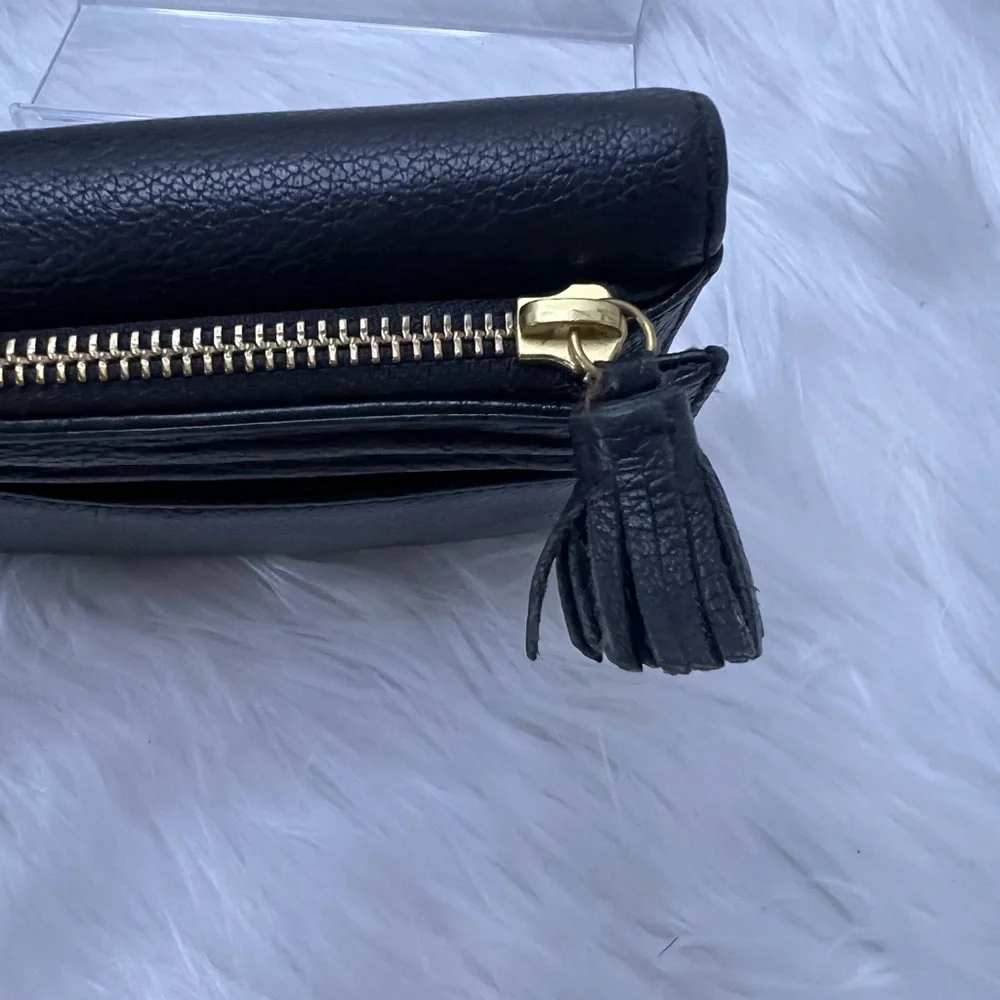 FOSSIL Black Leather 2017 Belt Bag and card holder