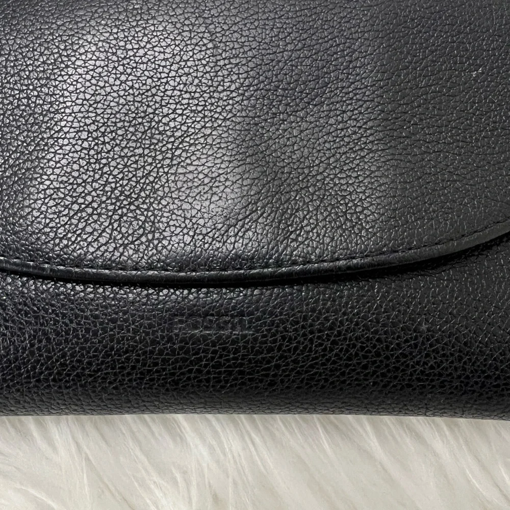 FOSSIL Black Leather 2017 Belt Bag and card holder