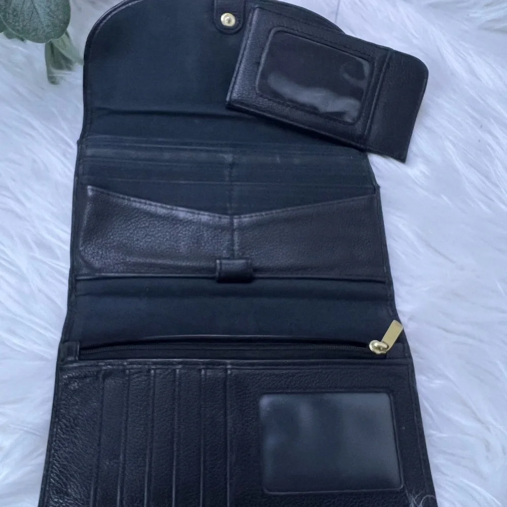 FOSSIL Black Leather 2017 Belt Bag and card holder