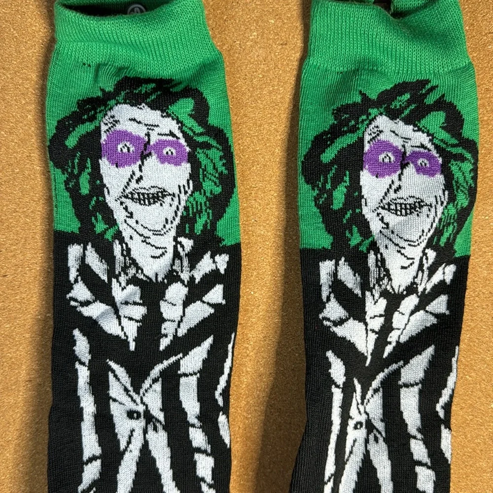 Beetlejuice socks