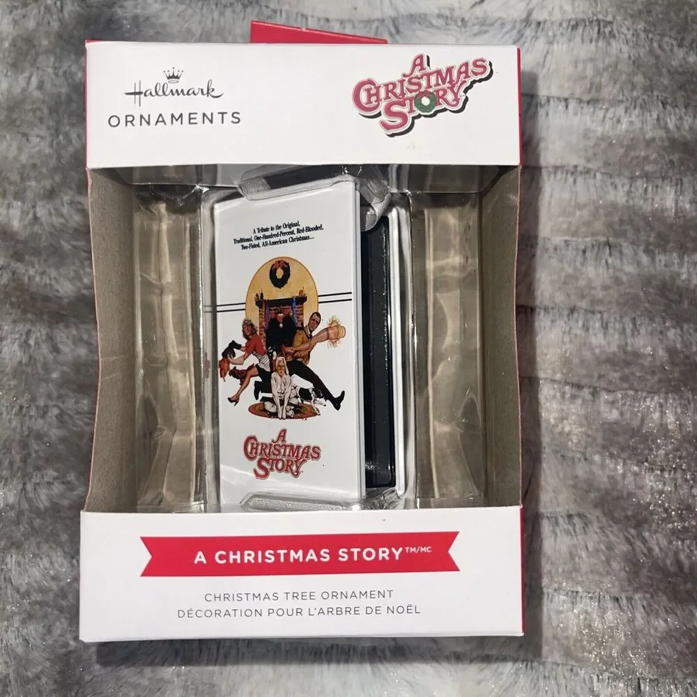 Hallmark 2021 A CHRISTMAS STORY VCR VHS Tape Christmas Tree Ornament