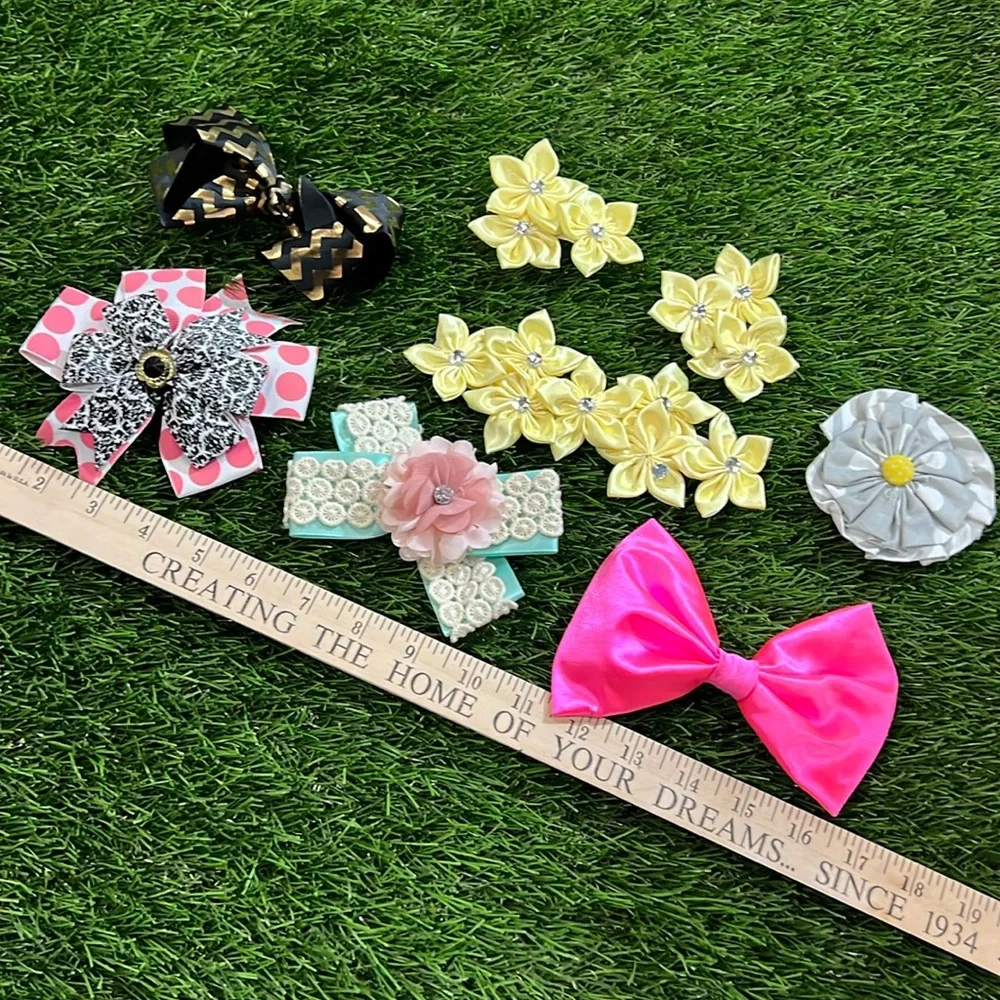 Large Hair Bow Collection - 8 pieces