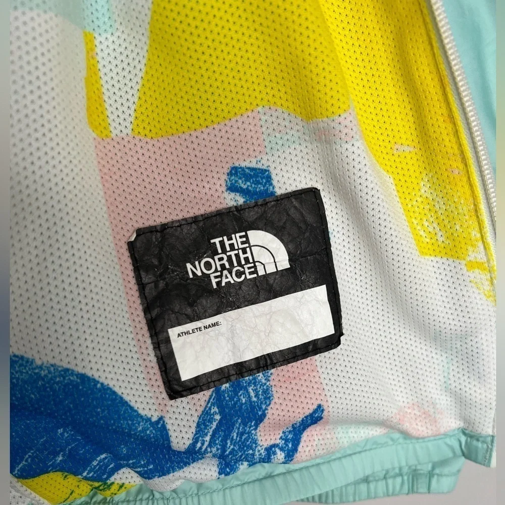 The North Face Jacket Youth Size Girls 14-16 Windbreaker Mint Green Floral