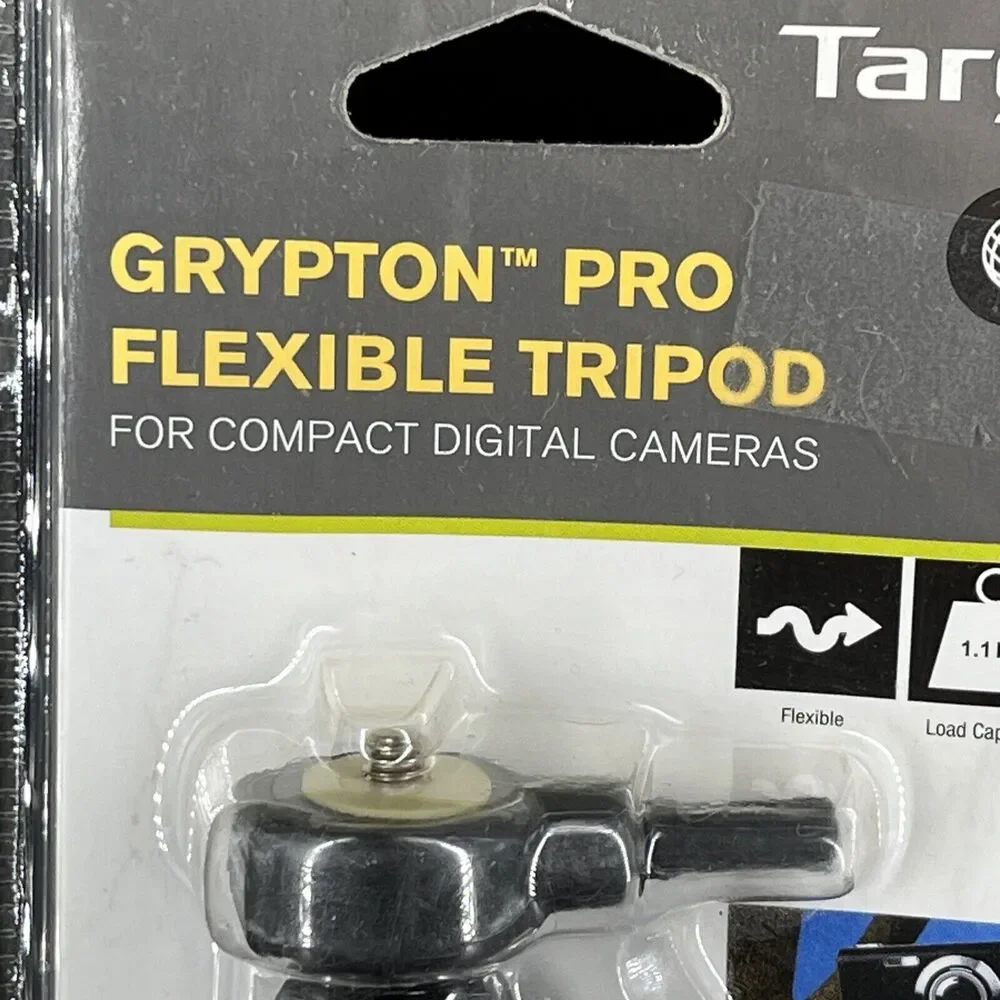 Targus TG-GT80G-101 Grypton Pro XL Flexible Tripod Black Gray (Package Damage)