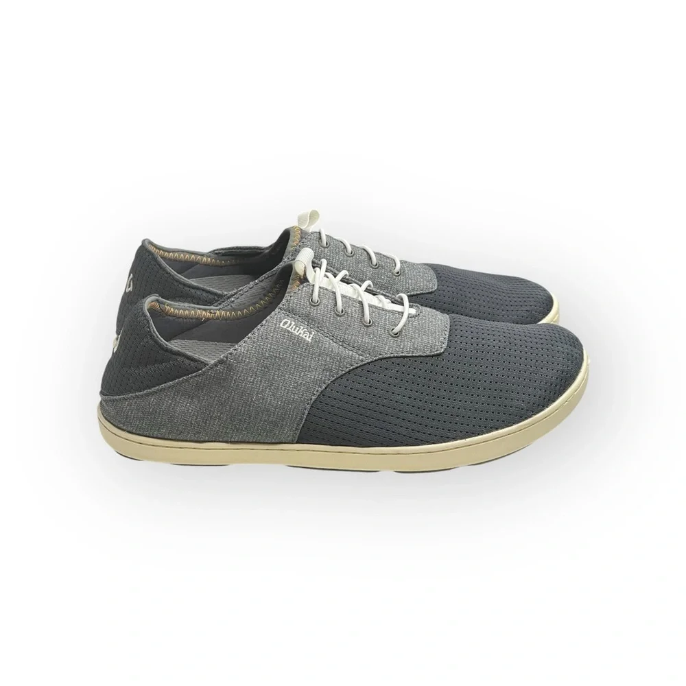 OluKai ʊ Nohea Moku No Tie Drop in Heel Boat Shoes Slides ʊ Wet Dry ʊ Shadow ʊ 9