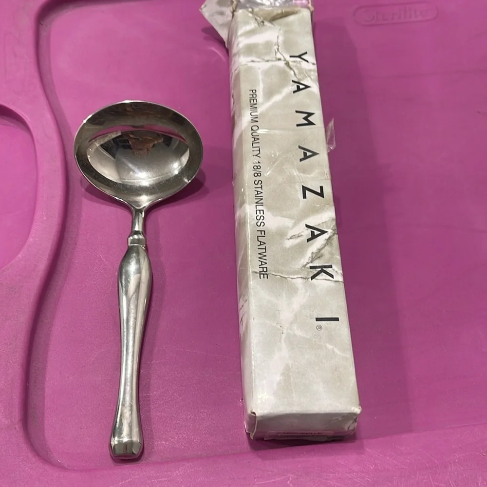 Yamazaki Bellaire Glossy Gravy Ladle Spoon Server NEW