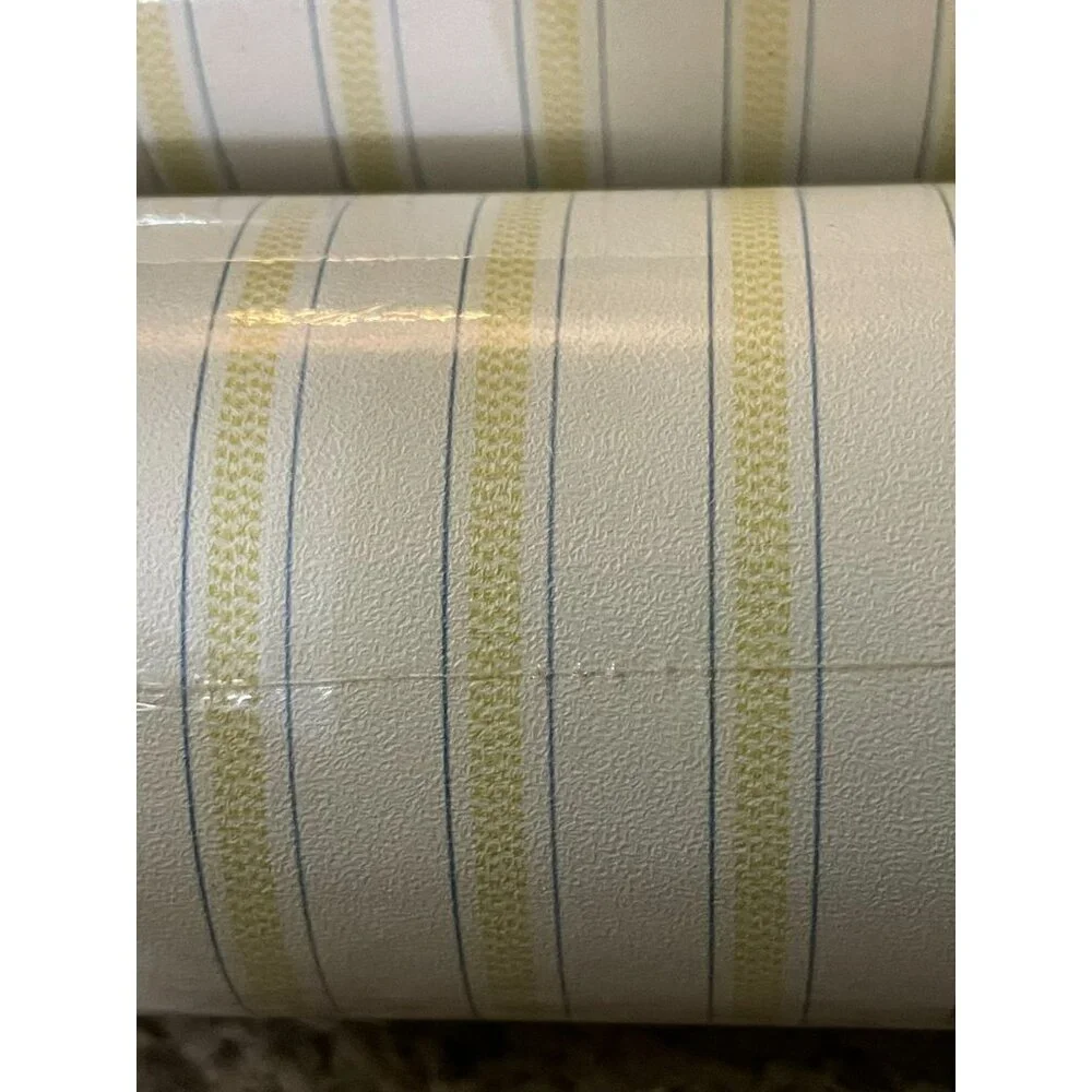 S.A. Maxwell Wallpaper NEW 2 Bolts Yellow Blue Striped