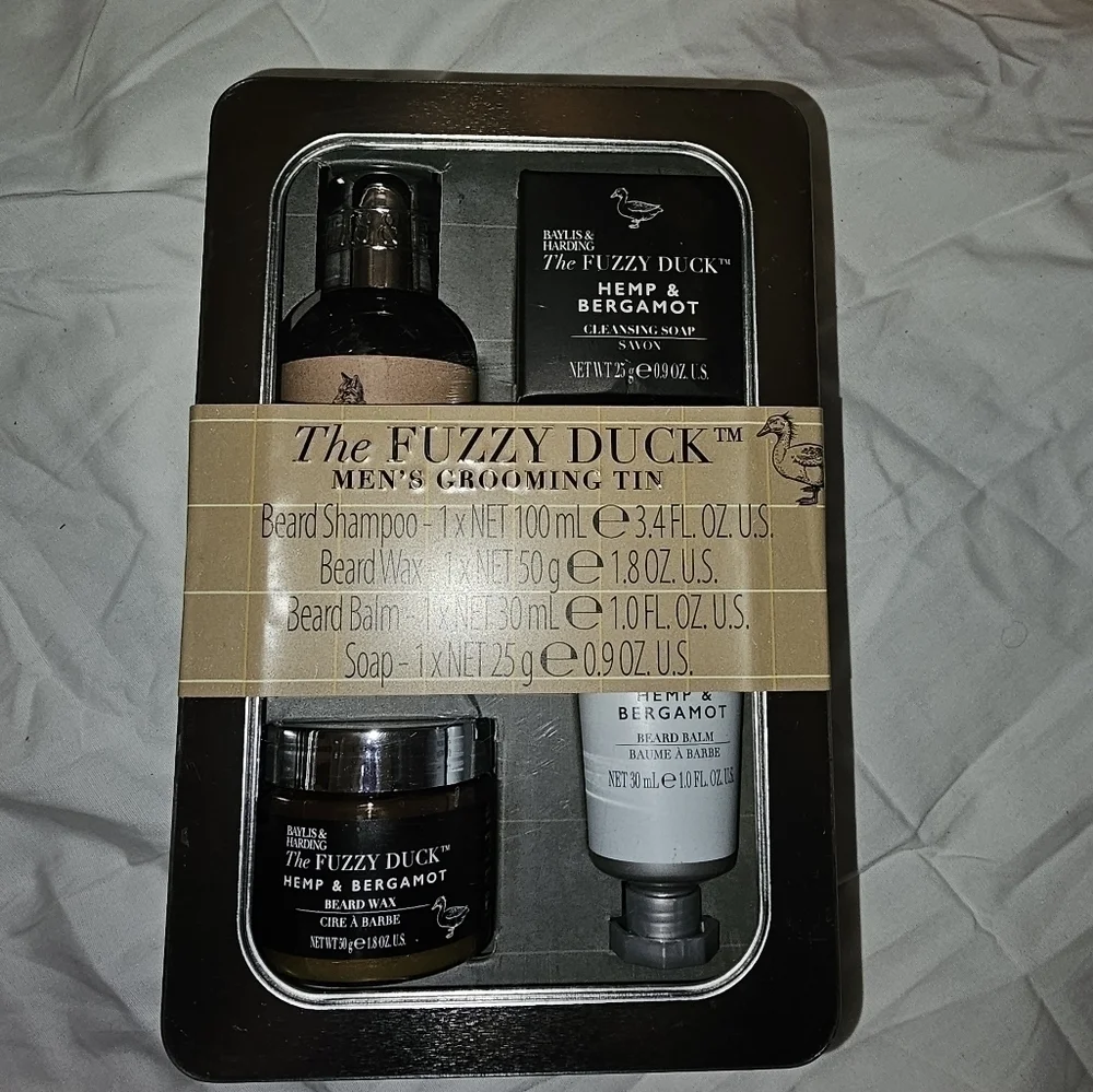 NEW Fuzzy Duck Hemp & Bergamot Collection Beard Grooming Kit NEW ➿️