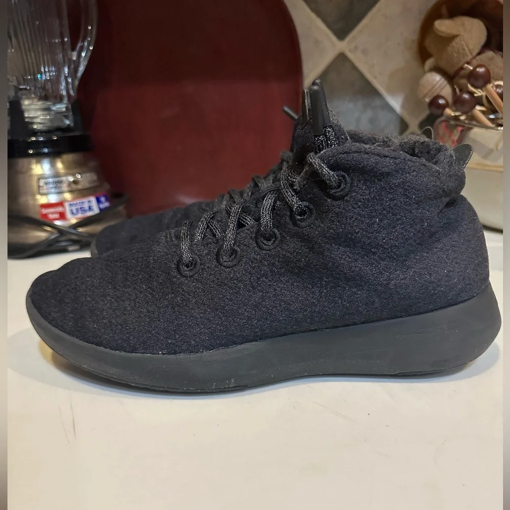 ALLBIRDS RUNNER UP MIZZLE 2 M10 NATURAL BLACK WOOL WITH BOX A10107M100 CASUAL